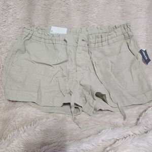 Old Navy Tan Cargo Shorts Lightweight Cotton